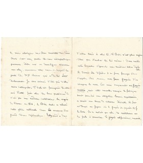 LARCHEY Lorédan, lexicographe. Lettre autographe (G 5573)