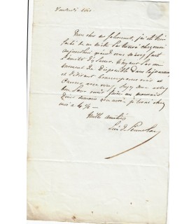 [LAMARTINE]. DE PIERRECLAU. 7 lettres autographes (G 5054)