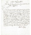 THURN (Comte de), militaire. Lettre autographe (E 10381)