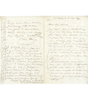 CLEMENT-THOMAS, dit le général, militaire. Lettre autographe (G 165)