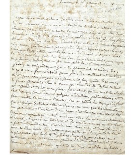 MONCEY Bon-Adrien, général de la Révolution. Lettre autographe (G 5565)