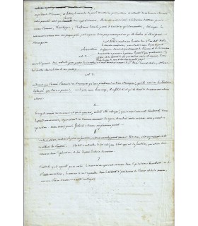 BOUCHOTTE (Jean-Baptiste). Militaire et homme politique. Manuscrit autographe (G 3680)