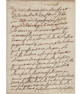 TURENNE HENRI, maréchal de France. Lettre autographe (G 3231)