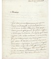 CHALGRIN Jean-François, architecte. Lettre autographe (G 3813)