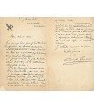 GAUTIER Emile Jean-Marie. Journaliste. Lettre autographe à un historien au sujet de La Question du Maroc (Réf. G 4182)