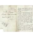 HOFFMANN François Benoît. Poète, librettiste. Lettre autographe au librairie Dentu, 1808 (Réf. G 3602)