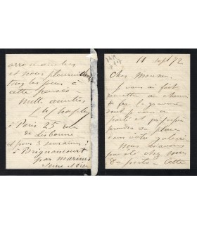 CHAPLIN Charles, peintre et graveur. Lettre Autographe (E 10814)