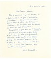 MAGRITTE René, peintre belge. Lettre Autographe  (G 6155)