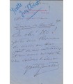 GUILBERT Yvette, chanteuse. Lettre autographe (G 5299)