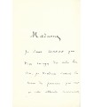 DESCHANEL (Paul), homme politique, Président de la République. Lettre et billet autographes (G 1194)