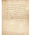 XIMENES (Augustin, marquis de). Littérateur, secrétaire de Voltaire. Lettre autographe (G 1711)