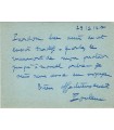 POULENC (Francis). Carte autographe signée. (G 4565)