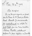 DUBOIS (Théodore), compositeur, organiste et pédagogue. Lettre Autographe (G 1323)