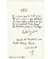 SALMON André, poète, journaliste, critique d'art. Ami de Picasso, Max jacob, Apollinaire. Poème autographe (G 3536)